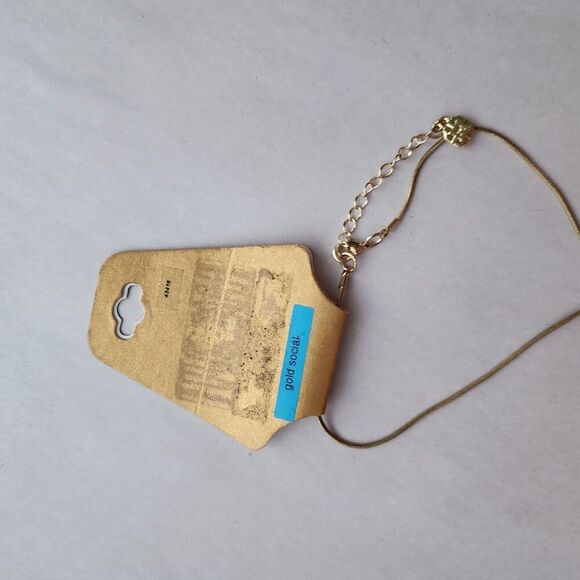 Vintage MONET Twisted Topaz Crystal Rhinestone Gold medalion cord Necklace NWT - Picture 8 of 12